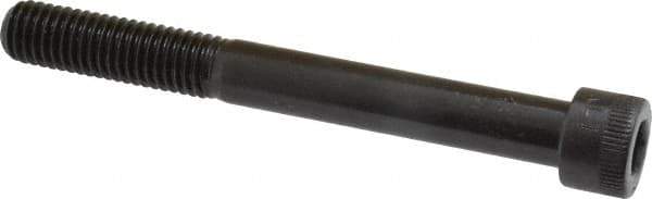 Made in USA - 1/2-13 UNC Hex Socket Drive, Socket Cap Screw - Alloy Steel, Black Oxide Finish, Partially Threaded, 4-1/2" Length Under Head - USA Tool & Supply