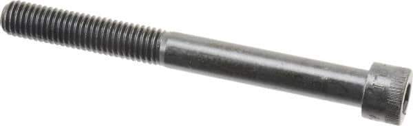 Made in USA - 1/2-13 UNC Hex Socket Drive, Socket Cap Screw - Alloy Steel, Black Oxide Finish, Partially Threaded, 5" Length Under Head - USA Tool & Supply