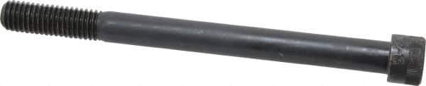 Made in USA - 1/2-13 UNC Hex Socket Drive, Socket Cap Screw - Alloy Steel, Black Oxide Finish, Partially Threaded, 6" Length Under Head - USA Tool & Supply