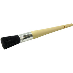 #6 13/16″ Oval Sash Brush, Black China Bristle, 2″ Trim Length, Plain Foam Handle - USA Tool & Supply