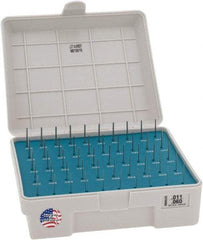 Meyer Gage - 50 Piece, 0.011-0.06 Inch Diameter Plug and Pin Gage Set - Minus 0.0001 Inch Tolerance, Class Z - USA Tool & Supply