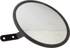 PRO-SAFE - Indoor & Outdoor Round Vehicle/Utility Safety, Traffic & Inspection Mirrors - Glass Lens, 8" Diam - USA Tool & Supply