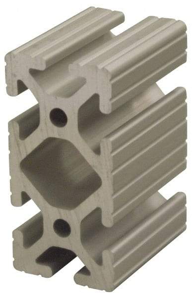 80/20 Inc. - 48 Inches Long x 1-1/2 Inches Wide x 3 Inches High, T Slotted Aluminum Extrusion - 2.0798 Square Inches, Clear Anodized Finish - USA Tool & Supply