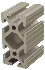 80/20 Inc. - 48 Inches Long x 1-1/2 Inches Wide x 3 Inches High, T Slotted Aluminum Extrusion - 2.0798 Square Inches, Clear Anodized Finish - USA Tool & Supply