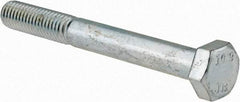 Value Collection - M8x1.25mm Metric Coarse, 70mm Length Under Head Hex Head Cap Screw - Partially Threaded, Grade 10.9 Alloy Steel, Zinc-Plated Finish, 13mm Hex - USA Tool & Supply