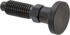 Gibraltar - M12x1.75, 25mm Thread Length, 0.314" Max Plunger Diam, 0.56 Lb Init to 1.8 Lb Final End Force, Knob Handle Plunger - Delrin Knob, 1.2" Body Length, 0.98" Length Under Head/Shoulder, 0.236" Plunger Projection - USA Tool & Supply