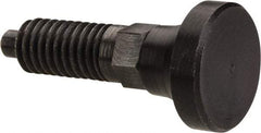 Gibraltar - M6x1.0, 13mm Thread Length, 0.118" Max Plunger Diam, 0.11 Lb Init to 0.34 Lb Final End Force, Knob Handle Plunger - Delrin Knob, 0.63" Body Length, 1/2" Length Under Head/Shoulder, 0.118" Plunger Projection - USA Tool & Supply