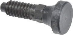 Gibraltar - 1/4-20, 1/2" Thread Length, 0.16" Max Plunger Diam, 0.12 Lb Init to 0.36 Lb Final End Force, Knob Handle Plunger - Delrin Knob, 0.63" Body Length, 1/2" Length Under Head/Shoulder, 0.13" Plunger Projection - USA Tool & Supply