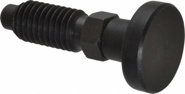 Gibraltar - 1/2-13, 1" Thread Length, 0.31" Max Plunger Diam, 0.5 Lb Init to 1.75 Lb Final End Force, Knob Handle Plunger - Delrin Knob, 1-1/4" Body Length, 1" Length Under Head/Shoulder, 1/4" Plunger Projection - USA Tool & Supply