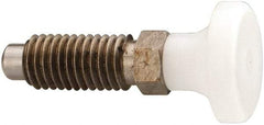 Gibraltar - M12x1.75, 25mm Thread Length, 0.314" Max Plunger Diam, 0.56 Lb Init to 1.8 Lb Final End Force, Knob Handle Plunger - Delrin Knob, 1.2" Body Length, 0.98" Length Under Head/Shoulder, 0.236" Plunger Projection - USA Tool & Supply