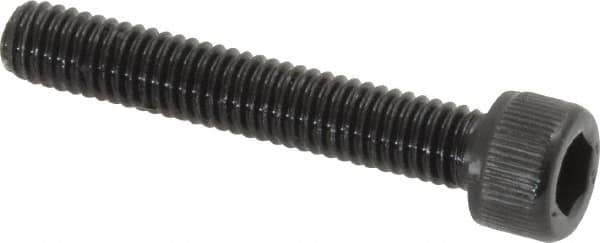 Value Collection - #8-36 UNF Hex Socket Drive, Socket Cap Screw - Alloy Steel, Black Oxide Finish, Fully Threaded, 1" Length Under Head - USA Tool & Supply