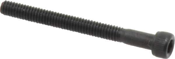 Value Collection - #3-56 UNF Hex Socket Drive, Socket Cap Screw - Alloy Steel, Black Oxide Finish, Partially Threaded, 1" Length Under Head - USA Tool & Supply