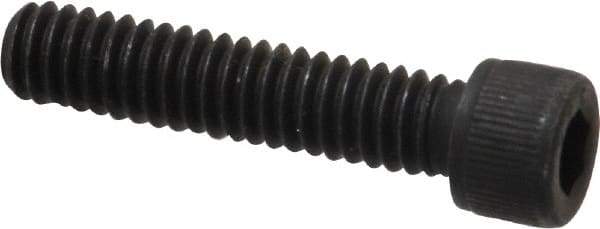 Value Collection - #12-24 UNC Hex Socket Drive, Socket Cap Screw - Alloy Steel, Black Oxide Finish, Fully Threaded, 1" Length Under Head - USA Tool & Supply