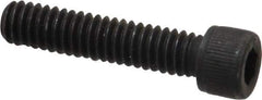 Value Collection - #12-24 UNC Hex Socket Drive, Socket Cap Screw - Alloy Steel, Black Oxide Finish, Fully Threaded, 1" Length Under Head - USA Tool & Supply
