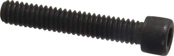 Value Collection - #12-24 UNC Hex Socket Drive, Socket Cap Screw - Alloy Steel, Black Oxide Finish, Fully Threaded, 1-1/4" Length Under Head - USA Tool & Supply