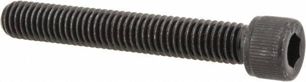 Value Collection - #12-28 UNF Hex Socket Drive, Socket Cap Screw - Alloy Steel, Black Oxide Finish, Partially Threaded, 1-1/2" Length Under Head - USA Tool & Supply