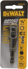 DeWALT - 3/8" Magnetic Nutsetter - 1/4" Hex Drive, 2-9/16" OAL - USA Tool & Supply