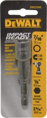 DeWALT - 7/16" Magnetic Nutsetter - 1/4" Hex Drive, 2-9/16" OAL - USA Tool & Supply