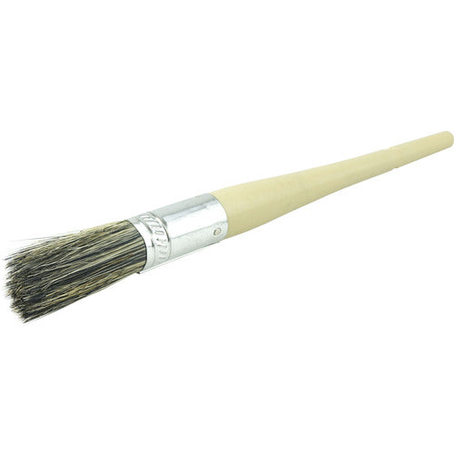 #4 11/16″ Round Sash Brush, Grey Bristle Fill, 2″ Trim Length, Plain Foam Handle - USA Tool & Supply