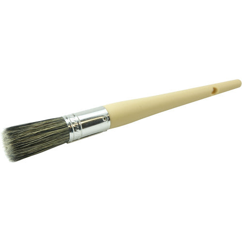 #6 13/16″ Round Sash Brush, Grey Bristle Fill, 2″ Trim Length, Plain Foam Handle - USA Tool & Supply