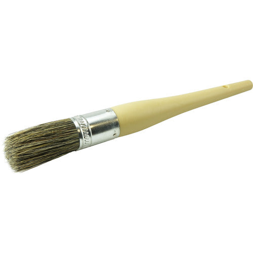 #10 1-1/16″ Round Sash Brush, Grey Bristle Fill, 2-1/4″ Trim Length, Plain Foam Handle - USA Tool & Supply