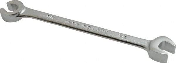 Proto - 3/8", Satin Finish, Combination Flare Nut Wrench - 6 Points, 5-11/16" OAL, Steel, Double End Head - USA Tool & Supply