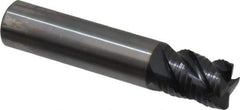 OSG - 1/2" Diam, Fine Pitch, 5/8" LOC, 4 Flute Solid Carbide 0.03" Corner Radius Roughing End Mill - TiAlN Finish, 2-1/2" OAL, 1/2" Shank Diam, Single End, Centercutting - USA Tool & Supply