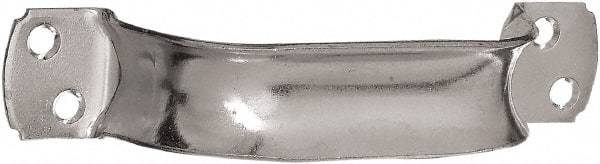 National Mfg. - 8-1/2" Long x 6.75" Wide, Steel Extra Heavy Duty Door Pull - Zinc Plated, 1-3/8" Grip Length - USA Tool & Supply