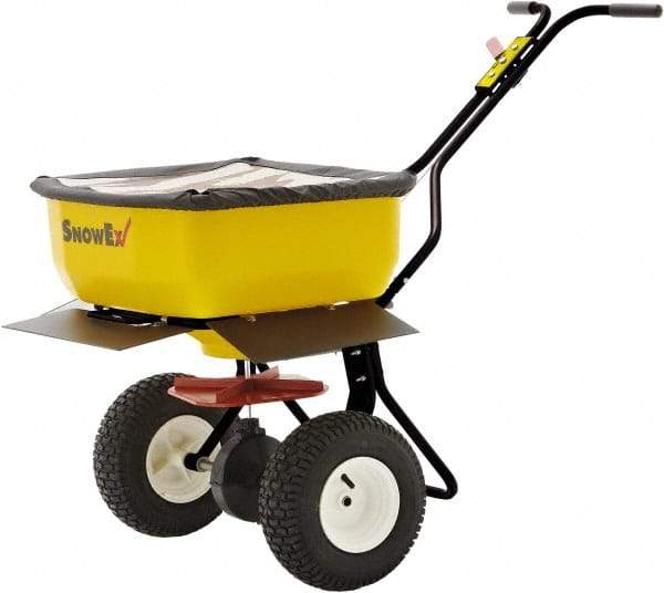 Trynex - 160 Lb Polyethylene Walk Behind Broadcast Landscape Spreader - 12" Pneumatic Wheels - USA Tool & Supply