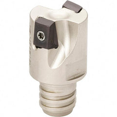 Iscar - 3/4" Cut Diam, 0.315" Max Depth of Cut, Indexable Square Shoulder Helical End Mill - T12 Modular Connection, 90° Lead Angle, Through Coolant, Series Helitang, Multimaster - USA Tool & Supply