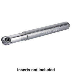 Kennametal - 6mm Cut Diam, 3mm Max Depth of Cut, 6mm Shank Diam, 200mm OAL, Indexable Ball Nose End Mill - 100mm Head Length, Straight Shank, KDMB Toolholder, KDM. 06.. Insert - USA Tool & Supply