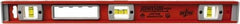 Johnson Level & Tool - Magnetic 24" Long 3 Vial I-Beam Level - Aluminum, Black, 2 Plumb & 1 Level Vials - USA Tool & Supply