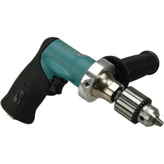 Dynabrade - 3/8" Keyed Chuck - Pistol Grip Handle, 500 RPM, 0.4 hp, 90 psi - USA Tool & Supply