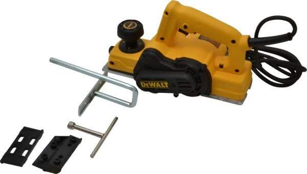 DeWALT - 120 and 240 Volt, 5.5 Amp, 17,000 RPM, Handheld Planer Kit - 1/16 Inch Depth of Cut, 3-1/4 Inch Wide - USA Tool & Supply