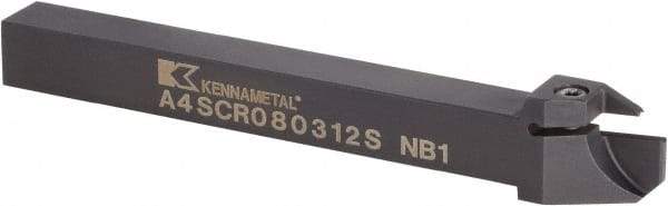 Kennametal - A4SC, Right Hand Cut, 34mm Max Workpc Diam, A4 G0300.. Insert, Indexable Cutoff Toolholder - 17mm Max Depth of Cut, 16mm Shank Width, 16mm Shank Height, 125mm OAL - USA Tool & Supply