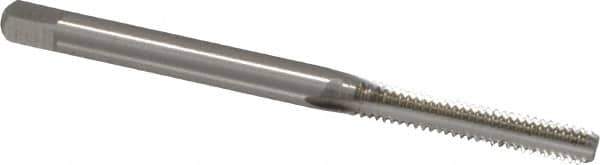 Cleveland - #5-40 UNC 2B/3B 3 Flute Bright Finish High Speed Steel Straight Flute Standard Hand Tap - Bottoming, Right Hand Thread, 1.938" OAL, 0.31" Thread Length, H2 Limit, Oversize - Exact Industrial Supply