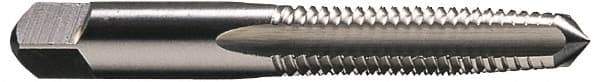 OSG - 11/16-11 UNS 4 Flute Bright Finish High Speed Steel Straight Flute Standard Hand Tap - Taper, Right Hand Thread, 4-1/32" OAL, 1-13/16" Thread Length, H3 Limit, Oversize - Exact Industrial Supply