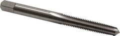 Cleveland - #12-28 UNF 2B/3B 4 Flute Bright Finish High Speed Steel Straight Flute Standard Hand Tap - Taper, Right Hand Thread, 2-3/8" OAL, 1/2" Thread Length, H3 Limit, Oversize - Exact Industrial Supply