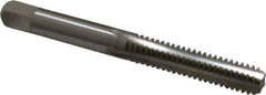 Cleveland - 1/4-20 UNC 4 Flute Bright Finish High Speed Steel Straight Flute Standard Hand Tap - Bottoming, Right Hand Thread, 63.5mm OAL, 25.4mm Thread Length, H2 Limit, Oversize - USA Tool & Supply