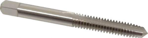 Cleveland - 1/4-20 UNC 3B 2 Flute Bright Finish High Speed Steel Straight Flute Standard Hand Tap - Plug, Right Hand Thread, 63.5mm OAL, 25.4mm Thread Length, H3 Limit, Oversize - USA Tool & Supply