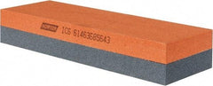 Norton - 6" Long x 2" Wide x 1" Thick, Aluminum Oxide Sharpening Stone - Rectangle, Medium, Fine Grade - USA Tool & Supply