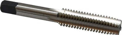 Cleveland - 1/2-13 UNC 4 Flute Bright Finish High Speed Steel Straight Flute Standard Hand Tap - Plug, Right Hand Thread, 3-3/8" OAL, 0.94" Thread Length, H1 Limit, Oversize - Exact Industrial Supply