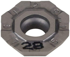 Iscar - OFCR07T3 P Grade IC28 Carbide Milling Insert - Uncoated, 0.1791" Thick, 0.7008" Inscribed Circle, 0.6mm Corner Radius - USA Tool & Supply
