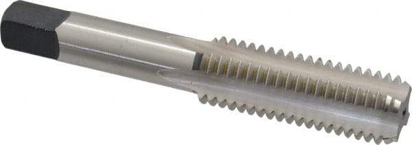 Cleveland - 5/8-11 UNC 2B 4 Flute Bright Finish High Speed Steel Straight Flute Standard Hand Tap - Bottoming, Right Hand Thread, 3.813" OAL, 1.09" Thread Length, H5 Limit, Oversize - Exact Industrial Supply