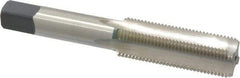 Cleveland - 5/8-18 UNF 3B 4 Flute Bright Finish High Speed Steel Straight Flute Standard Hand Tap - Bottoming, Right Hand Thread, 3.813" OAL, 1.09" Thread Length, H3 Limit, Oversize - Exact Industrial Supply