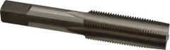 Cleveland - 3/4-16 UNF 3B 4 Flute Bright Finish High Speed Steel Straight Flute Standard Hand Tap - Taper, Right Hand Thread, 107.95mm OAL, 50.8mm Thread Length, H3 Limit, Oversize - USA Tool & Supply