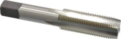 Cleveland - 3/4-16 UNF 3B 4 Flute Bright Finish High Speed Steel Straight Flute Standard Hand Tap - Plug, Right Hand Thread, 107.95mm OAL, 50.8mm Thread Length, H3 Limit, Oversize - Exact Industrial Supply