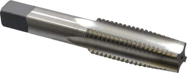Cleveland - 7/8-9 UNC 3B 4 Flute Bright Finish High Speed Steel Straight Flute Standard Hand Tap - Taper, Right Hand Thread, 4.688" OAL, 2.22" Thread Length, H4 Limit, Oversize - Exact Industrial Supply