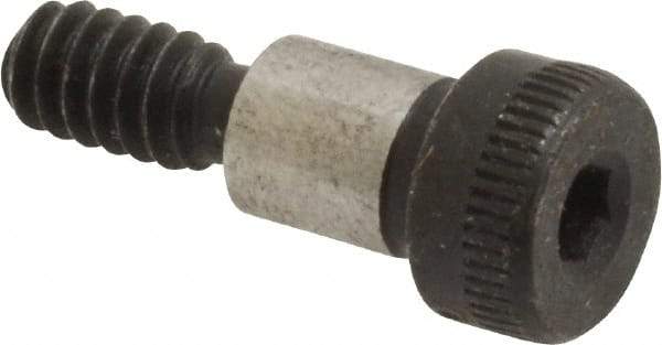 Value Collection - 1/4" Shoulder Diam x 5/16" Shoulder Length, #10-24 UNC, Hex Socket Shoulder Screw - 4140 Alloy Steel, Uncoated, 3/16" Head Height x 3/8" Head Diam - USA Tool & Supply