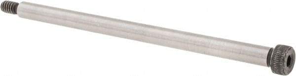 Value Collection - 1/4" Shoulder Diam x 4" Shoulder Length, #10-24 UNC, Hex Socket Shoulder Screw - 4140 Alloy Steel, Uncoated, 3/16" Head Height x 3/8" Head Diam - USA Tool & Supply